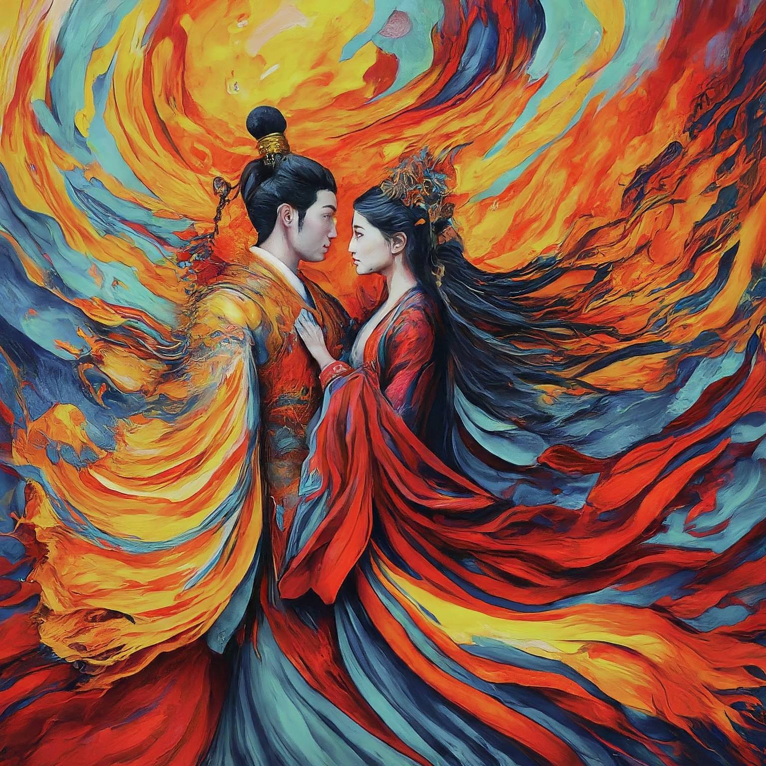 Chang'e and Houyi the Archer